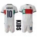 Tanie Strój piłkarski Portugalia Bernardo Silva #10 Koszulka Wyjazdowej dla dziecięce MŚ 2022 Krótkie Rękawy (+ szorty)